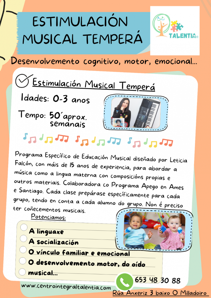 Cartel Informativo Estimulación Musical